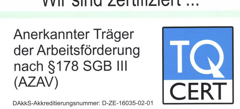 Zertifizierung nach AZAV