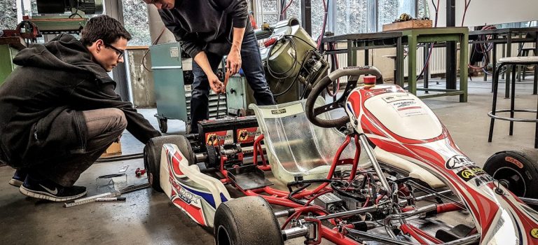 An der CBS wird ein Go-Kart zum Elektro-Kart