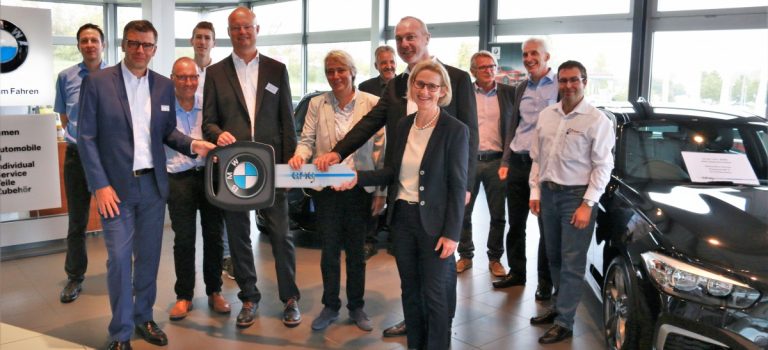 Fahrzeugübergabe eines BMW i3s